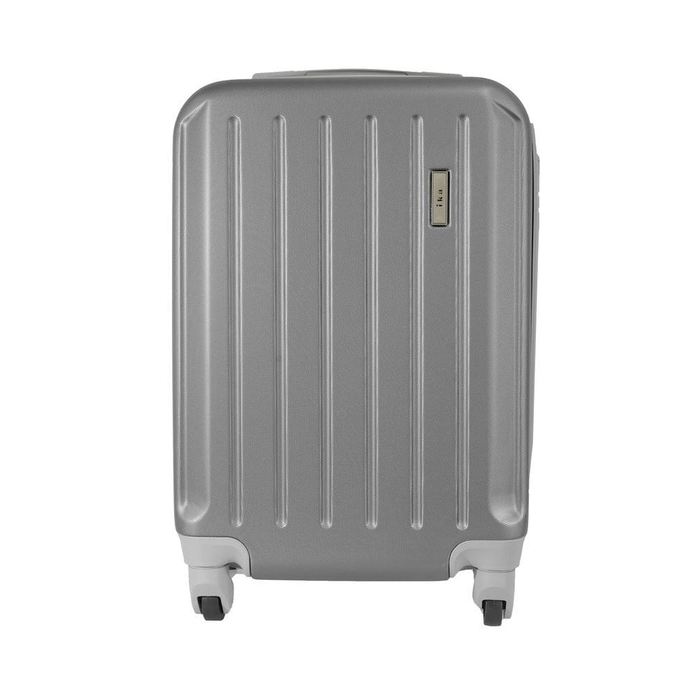 Mala de Bordo ABS para Viagem Ika Scorpion Cadeado Embutido Rodas Giro 360º Cinza