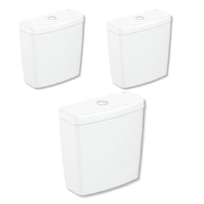 Kit 3 Caixa para Acoplar 6 Litros Parati Logasa Branco