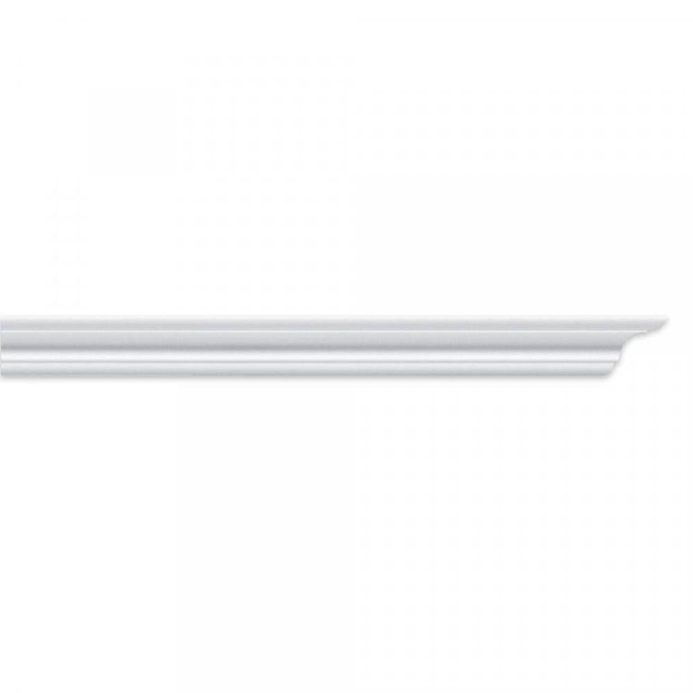 Kit com 15 Barras Roda Teto de Poliestireno 2.2cm X 22mm X 2,00m C30 Homestar 30m Branco