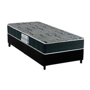 Conjunto Box Solteiro: Colchão Espuma Probel D33 Advanced Mega Resistente + Base CRC Suede Black (88x188)