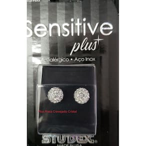 Brinco Studex Sensitive Plus Fireball Cristal 8Mm Sp8304w