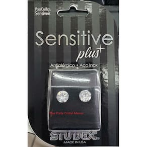 Brinco Studex Sensitive Plus Zircônia 7Mm Prata Sp747w