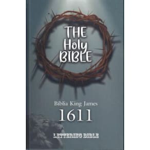 Biblia King James 1611 Ultrafina Lettering Bible - Coroa De Espinhos