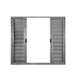 Veneziana 6 Folhas De Correr S/grade 1.00 X 1.20 Alumínio Brilhante Linha Modular - Hale