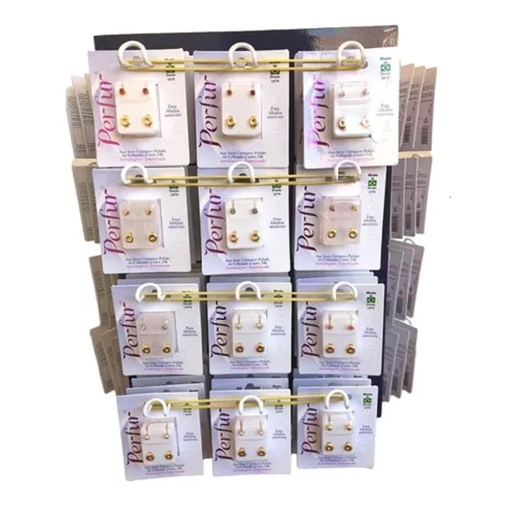 Kit 10 Brincos Perfur Farmácia Perfuração Infantil E Adulto