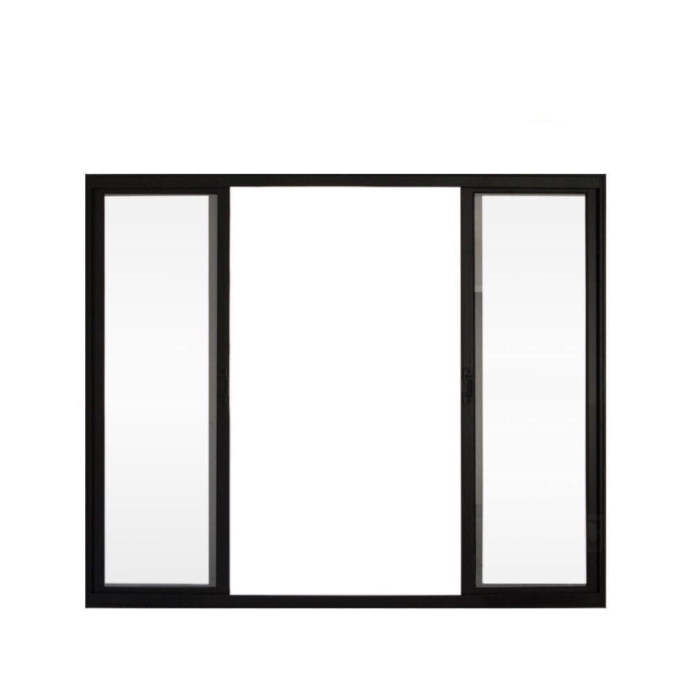 Janela De Correr 4 Folhas S/ Grade Alumínio Preto 1.00 X 1.50 Linha Modular - Hale
