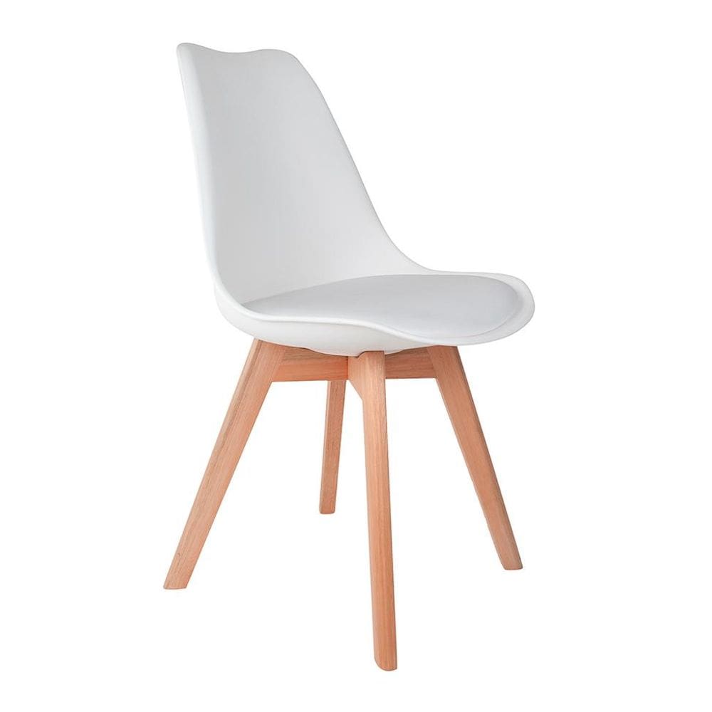 Cadeira de Jantar Saarinen Wood Branca