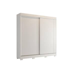 Guarda Roupa Casal 2 Portas de Correr e 3 Gavetas c/ Pés Ilhéus Branco - Panan