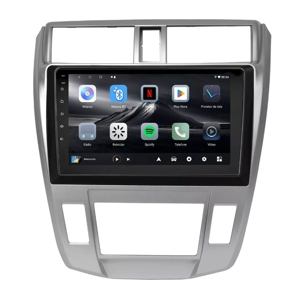 Central Multimídia Honda City 2009 2010 2011 2012 2013 2014 Ar Digital Adak G2 Tela de 9” QLED 2GB de RAM 64GB Android Auto e Carplay + Cãmera de