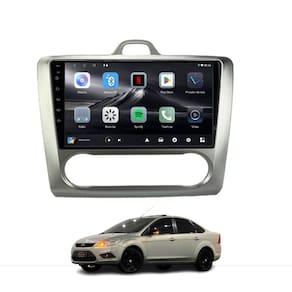 Central Multimídia Focus Ar Digital 2009/2012 Adak G2 Tela de 9" QLED 2GB de RAM 64GB Android Auto e Carplay + Câmera de ré
