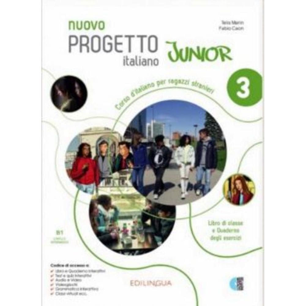 Nuovo Progetto Italiano Junior 3 (B1) - Libro Di Classe E Quaderno Degli Esercizi + Video + Audio