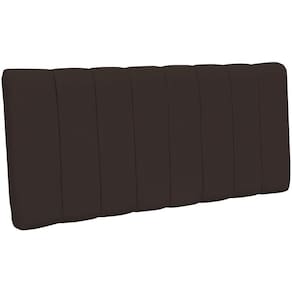 Cabeceira Cama Box Painel Casal 140 Cm Dubai Suede Marrom
