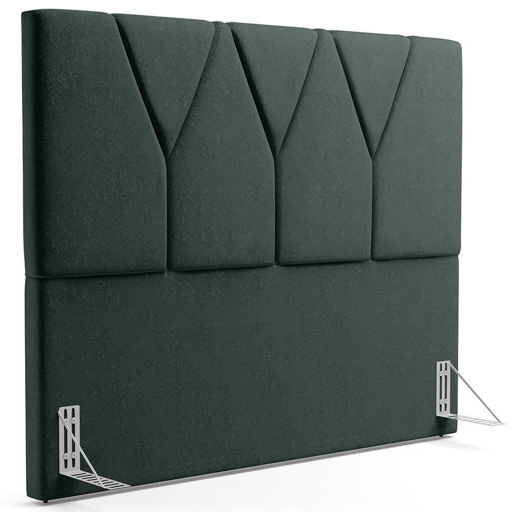 Cabeceira Cama Box Casal 140 Cm Aurora Linho Verde Musgo
