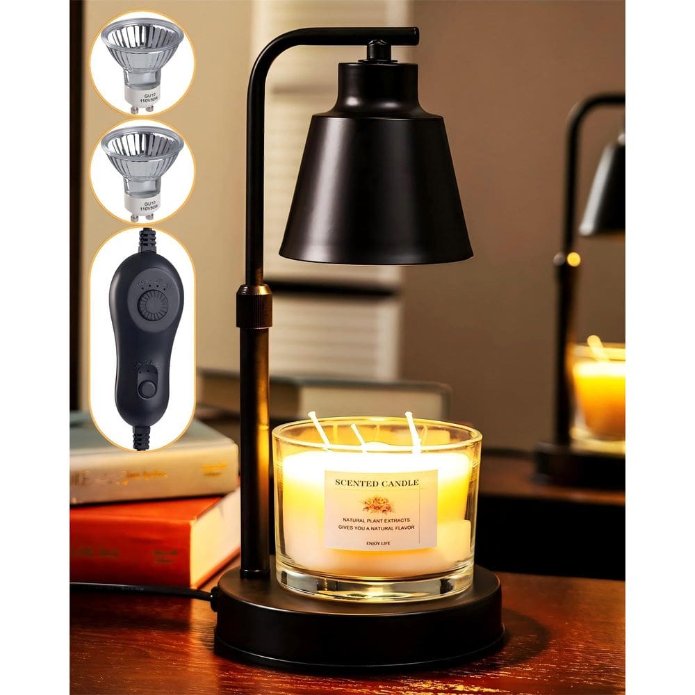 Lâmpada de aquecimento de velas HONGZZI com temporizador, altura ajustável