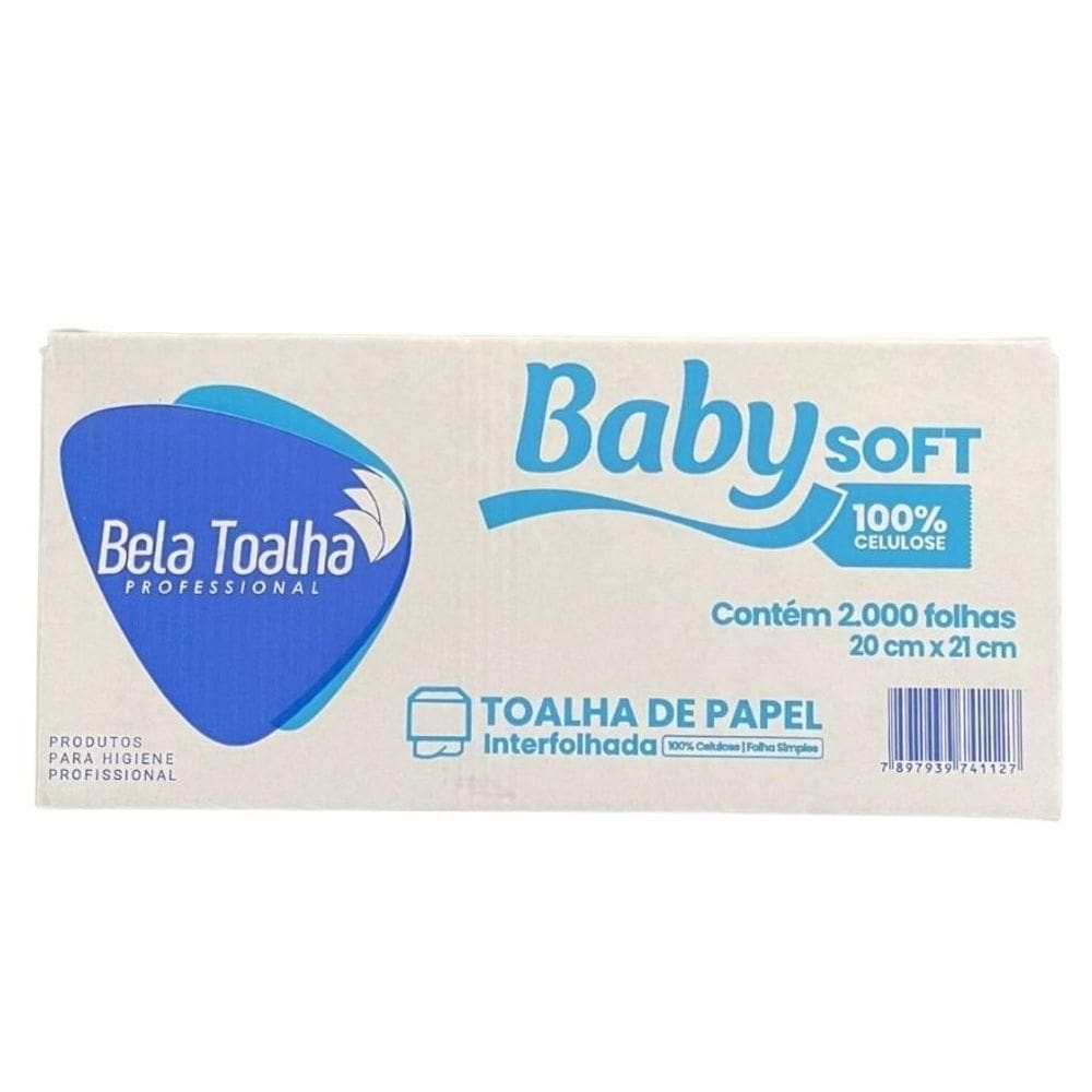Papel Interfolha Branco 2d 20x21 Com 2000 Folhas Baby