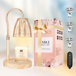Lâmpada de aquecimento de velas Honvinor com temporizador e dimmer, ajustável