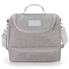 Bolsa Térmica C/ 2 Compartimentos Jacki Design - Joy Cinza