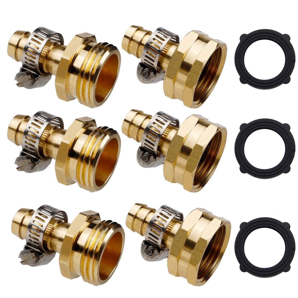 Conector de reparo de mangueiras de jardim Twinkle Star Brass 1/2