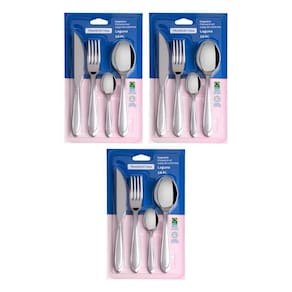 Kit 48 Peças Faqueiro Jogo De Talheres Inox Laguna Tramontina