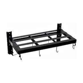 Paneleiro Suporte Para Panelas Aço Carbono N01 Pequeno Preto