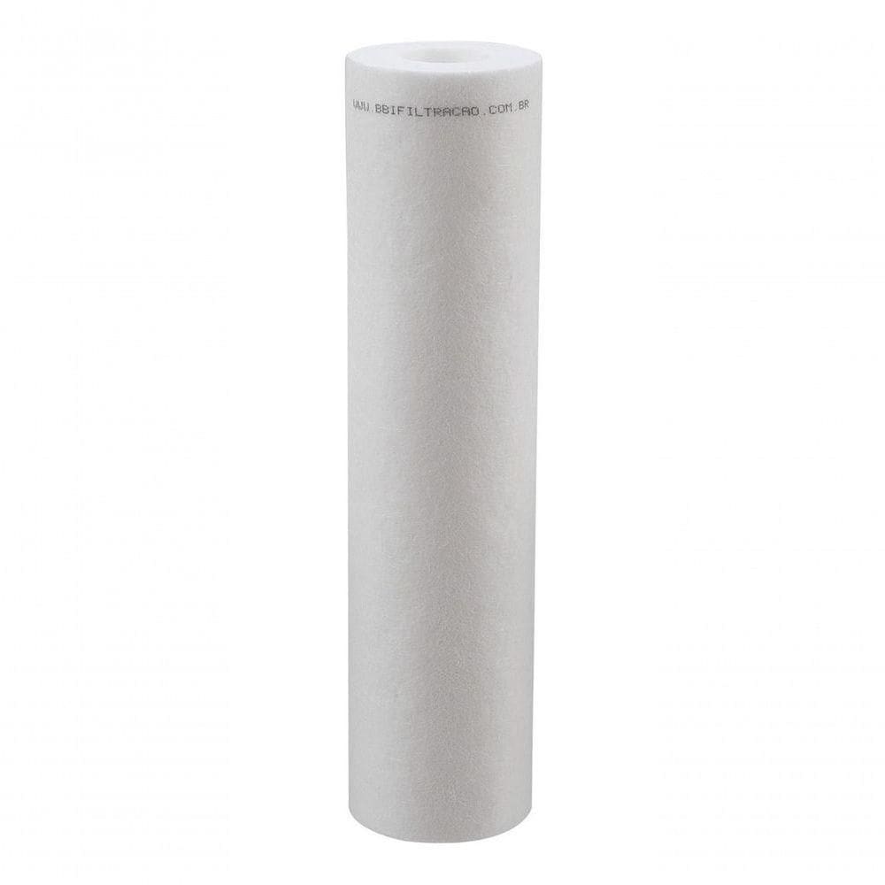 Kit 5 Unidades Refil Filtro Polipropileno Bbi 9"3-4 Pp10-20b Cor Branco Micragem 10 Micra