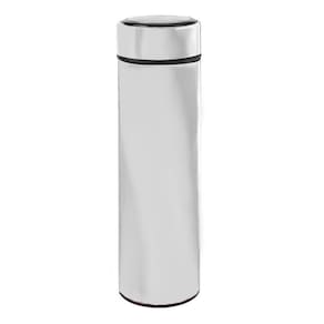 Garrafa Térmica Inteligente De Inox 500ml Tampa C-sensor De Temperatura Led água Café Chá Branco