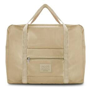 Bolsa De Viagem Dobrável Retangular Estampa Lisa Jacki Design Creme