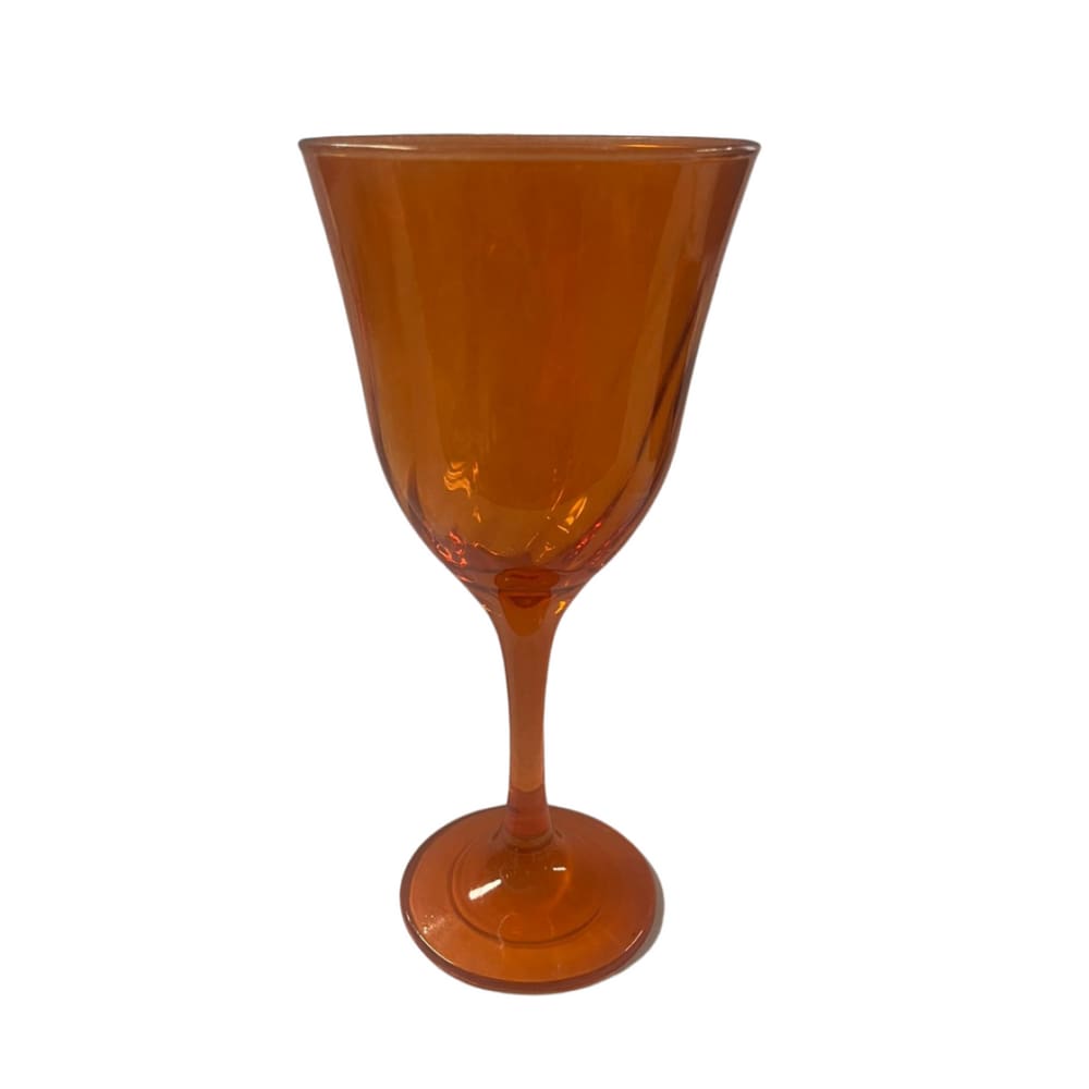 Taça Vinho Lírio Cor Laranja Super Luxo 330 ml - Vidro