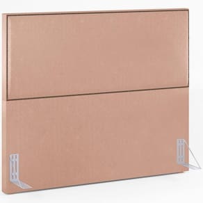Cabeceira Box Casal King Com Tachas 195 Cm Linho Rosê