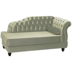 Recamier Diva Chaise Capitone 160 Cm Pes Mdf Gane Sl 940 Veludo Peer Sl 940