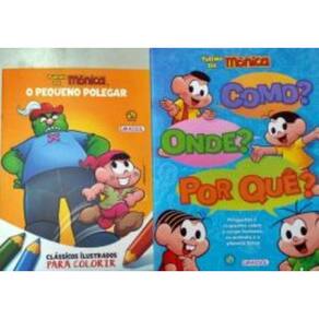 Pack Turma Da Monica - Como? Onde? Por Que? Capa Azul