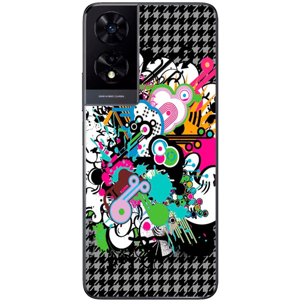 Capa Adesivo Skin022 Verso Para TCL 505