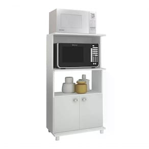 Balcão Para Forno E Microondas Bl3301 Branco Branco