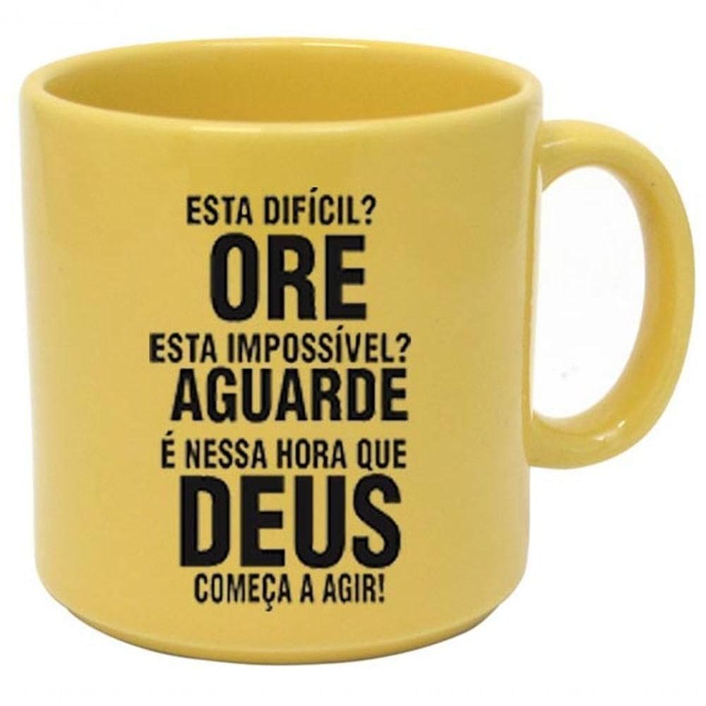 Caneca Cristã Está Difícil? Ore Está Impossível? Aguarde