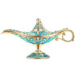Lâmpada decorativa vintage Aladdin Magic Genie Edição de colecionador