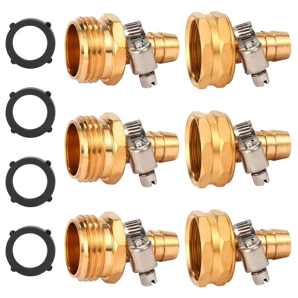 Kit de reparo de conectores de mangueira Sanpaint Brass 1/2
