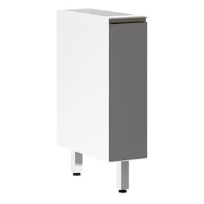 Balcão Sem Tampo 20cm Branco Com Cinza Puro