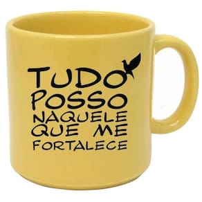 Caneca Cristã Tudo Posso Naquele Que Me Fortalece