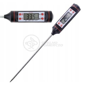 Termômetro Culinário Cozinha Digital Mede 50ºc A +300ºc