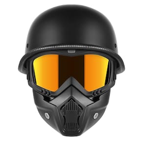 Meio capacete de motocicleta TERTHEE, estilo alemão, aprovado pelo DOT
