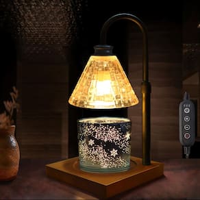 Lâmpada de aquecimento de velas Wahomere com temporizador, regulável e ajustável