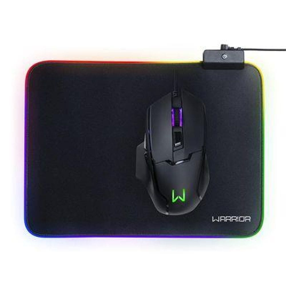 Warrior Cronos Mouse Pad Gamer Flexivel Rgb Multilaser - Ac333 [F083]