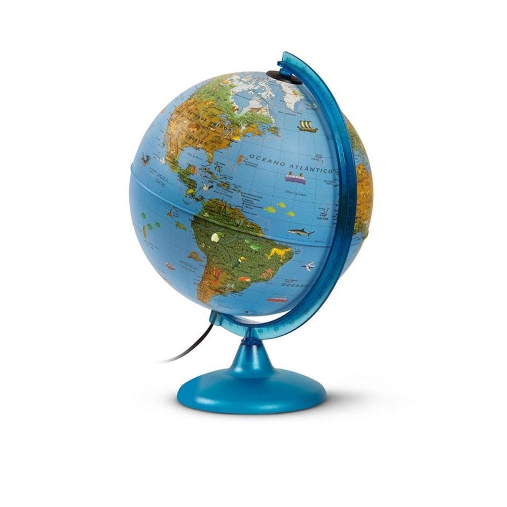 Globo Terrestre Arca 25cm Com Led - Tecnodidattica