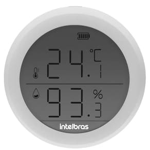 Sensor de Temperatura e Umidade Intelbras Branco  IST1001