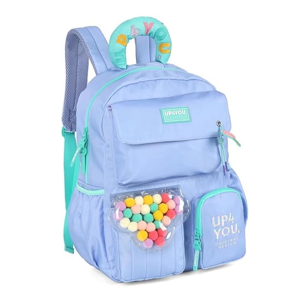 Mochila De Costas Escolar Azul Up4you - Luxcel