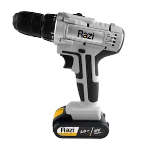 Parafusadeira E Furadeira A Bateria 21v Razi 3/8 Pol Bivolt + Acessórios
