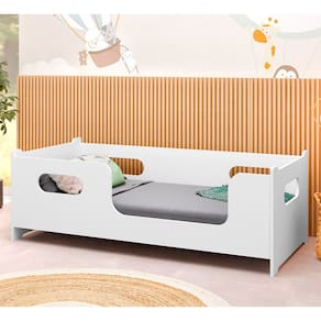 Conjunto Cama Solteiro Master Com Colchão Mdf - Branca