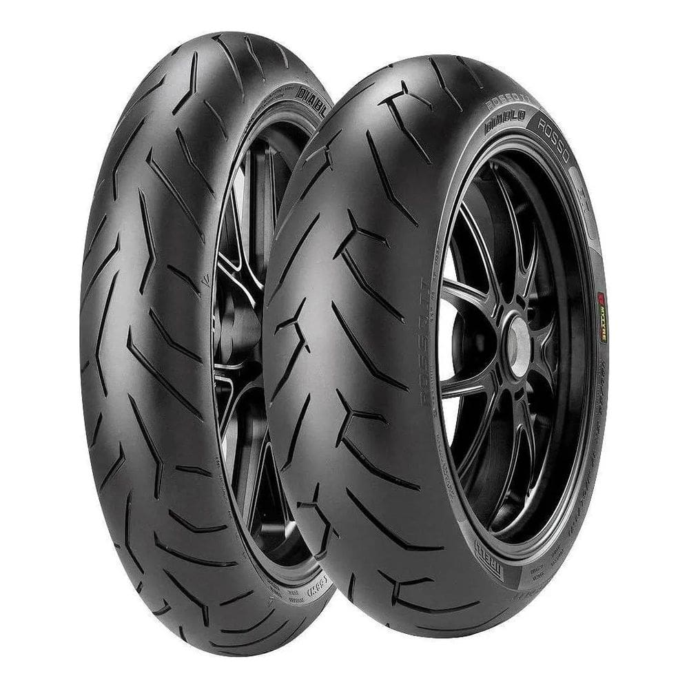 Par de Pneu 140/70-17 + 110/70-17 Diablo Rosso 2 Cb300 Twister