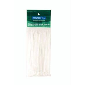Abraçadeira de Nylon 398x4,8x1,5 Mm Tramontina Branca