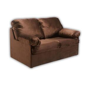 Sofá Cama Casal Mh1456 Idea Suede Marrom Escuro - Herval